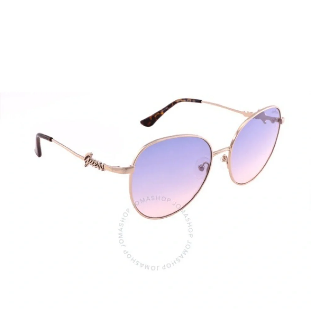 New GUESS Gradient Smoke Round Ladies Sunglasses